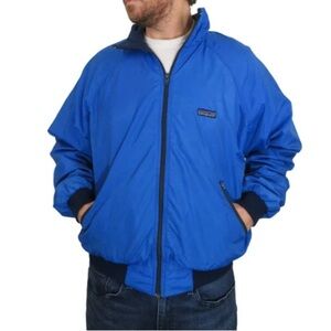 Vintage Patagonia Capilene Fleece Shelled Bomber Jacket medium windbreaker